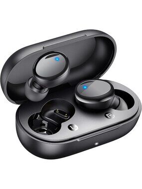Wireless Black 48H Playtime Premium Sound Deep Bass Workout Bluetooth 5.4 Earbud